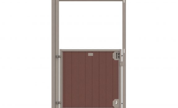 F093 2002 92 – Stable corner bottom swing door with brown plastic infill 002 rgb
