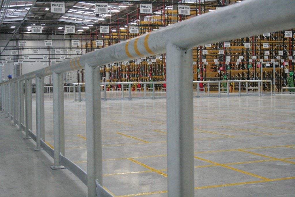 Internal Safety Rails for warehouse