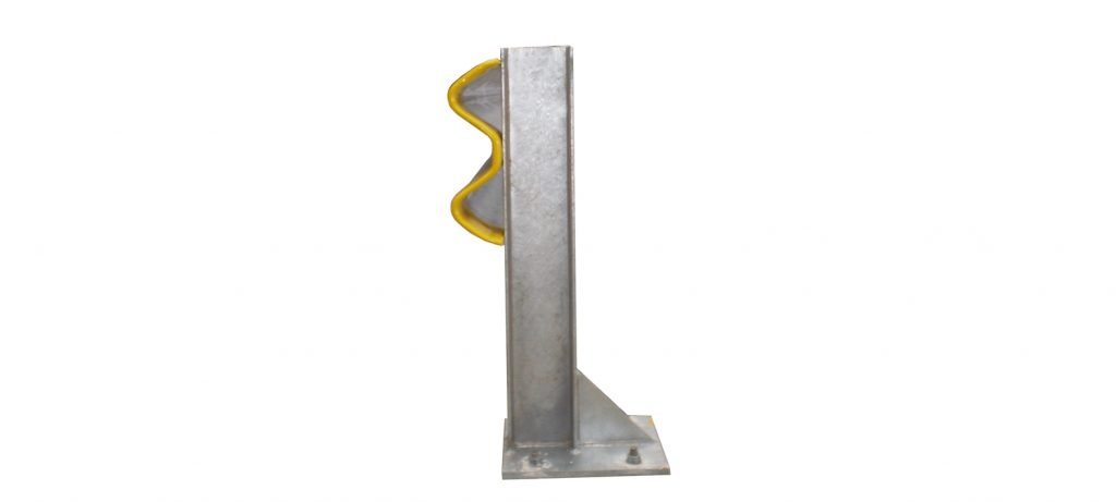 127x76 760mm Bolt Down Armco Barrier Post HDG