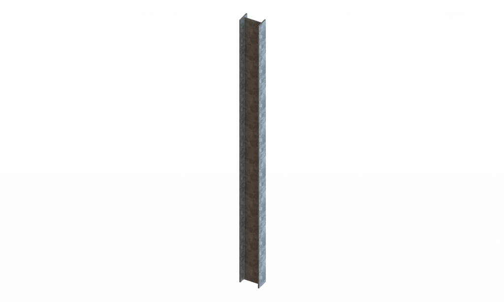 127x76 1200mm Root Fixed Armco Barrier Post HDG