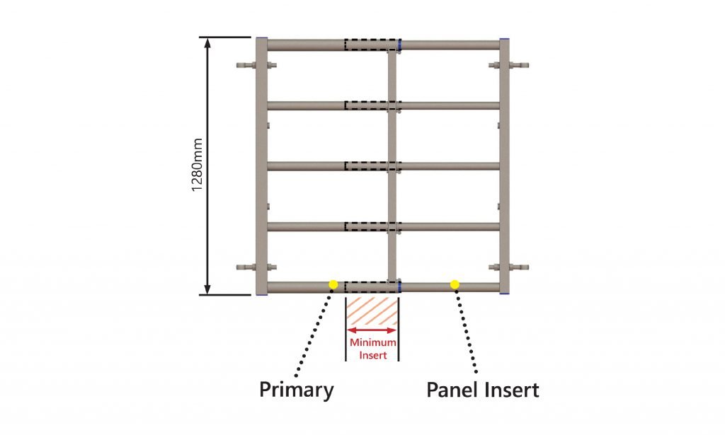 The AG-fit AG-5 panel comprises of two parts, the Primary and the Panel Insert, which assembles telescopically to create the desired length panel.