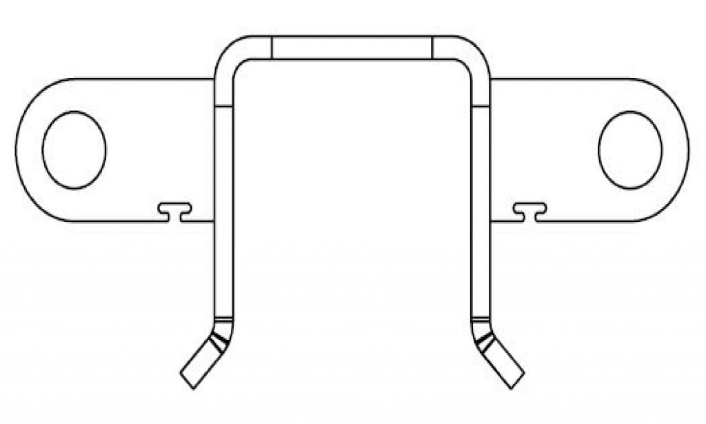 AG-fit | Post Brackets - Double Offset Hang Bracket
