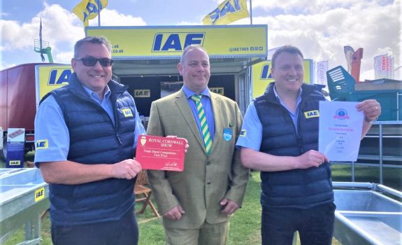 IAE Wins Best Trade stand at the Royal Cornwall Show